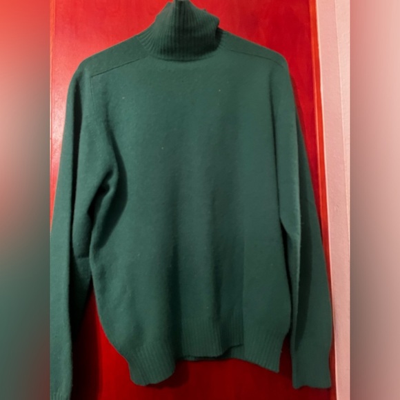 Newcome Robb Buffalo Made in Scotland Green 100% Pure Cashmere Sweater Sz 42 Men - Picture 7 of 12